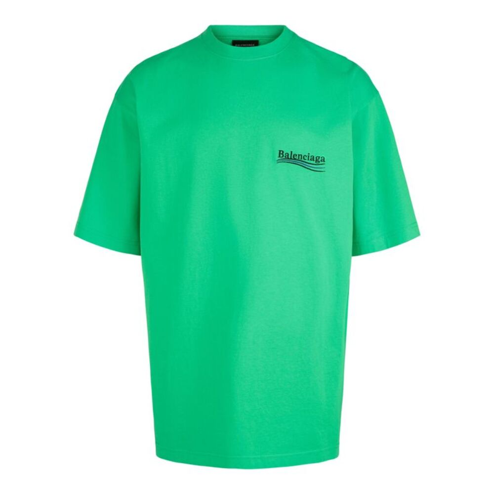 Balenciaga Political Campaign Large Fit T-Shirt Multi Mens